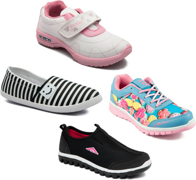 

Asian Women Casual & Running Shoes Combo Pack of 4 Casuals For Women(Multicolor