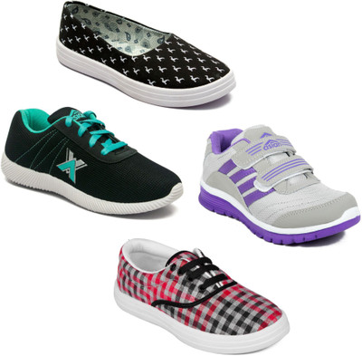 

Asian Women Casual & Running Shoes Combo Pack of 4 Casuals For Women(Multicolor