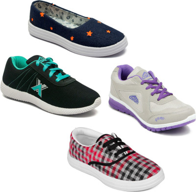 

Asian Women Casual & Running Shoes Combo Pack of 4 Casuals For Women(Multicolor