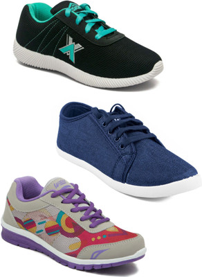

Asian Women Casual & Running Shoes Combo Pack of 3 Casuals For Women(Multicolor