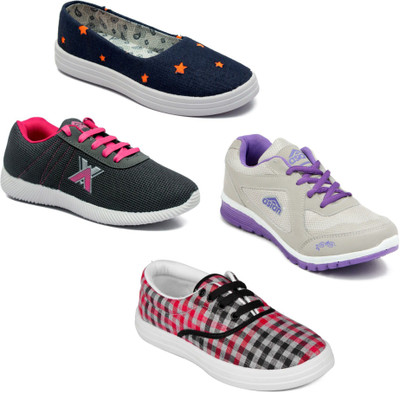 

Asian Women Casual & Running Shoes Combo Pack of 4 Casuals For Women(Multicolor