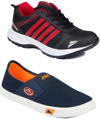 

Asian Men Casual & Running Shoes Combo Pack of 2 Running Shoes For Men(Multicolor