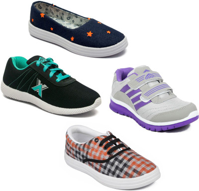 

Asian Women Casual & Running Shoes Combo Pack of 4 Casuals For Women(Multicolor