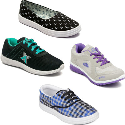 

Asian Women Casual & Running Shoes Combo Pack of 4 For Women(Multicolor