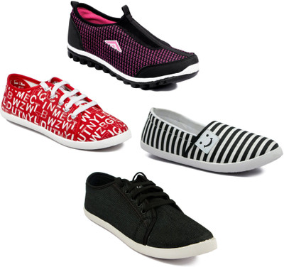 

Asian Women Casual & Running Shoes Combo Pack of 4 Casuals For Women(Multicolor