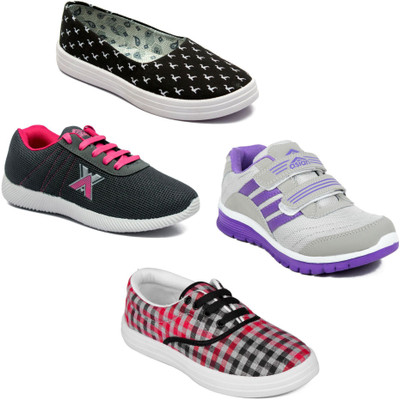 

Asian Women Casual & Running Shoes Combo Pack of 4 Casuals For Women(Multicolor