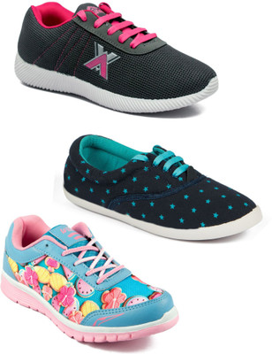 

Asian Women Casual & Running Shoes Combo Pack of 3 Casuals For Women(Multicolor