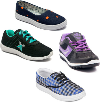 

Asian Women Casual & Running Shoes Combo Pack of 4 Casuals For Women(Multicolor
