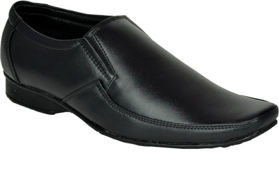 

BlueShoe Handcraft Black Men’s Leather shoes Slip On For Men(Black