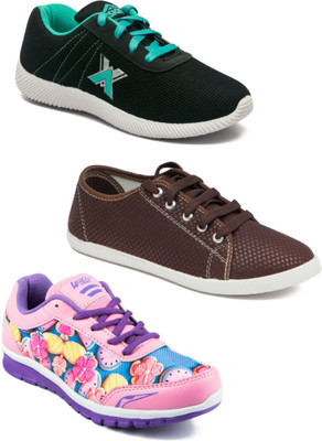 

Asian Women Casual & Running Shoes Combo Pack of 3 Casuals For Women(Multicolor