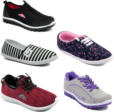 

Asian Women Casual & Running Shoes Combo Pack of 5 Casuals For Women(Multicolor