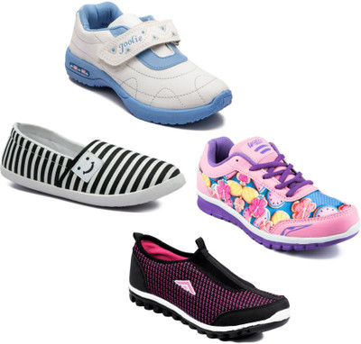 

Asian Women Casual & Running Shoes Combo Pack of 4 Casuals For Women(Multicolor