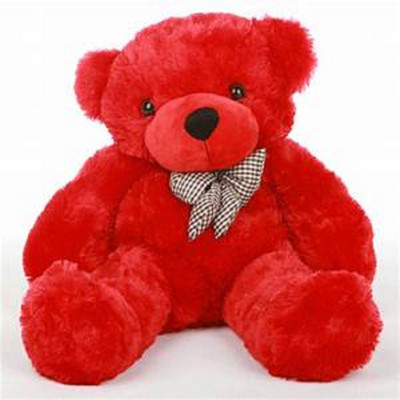 STUFFED TOY sweet and soft teddy - 152 cm(Red)