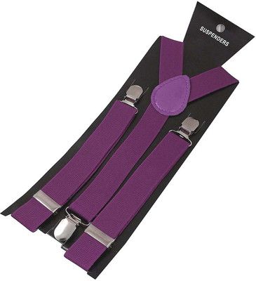 

Worldlookenterprises Y- Back Suspenders for Men(Purple)