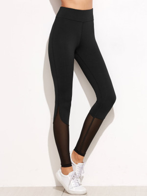BLINKIN Solid Women Black Tights