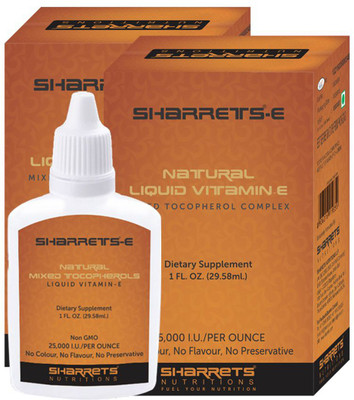 

SHARRETS NUTRITIONS NATURAL MIXES TOCOPHEROLS (LIQUID VITAMIN - E ) PACK OF 2(30 ml)