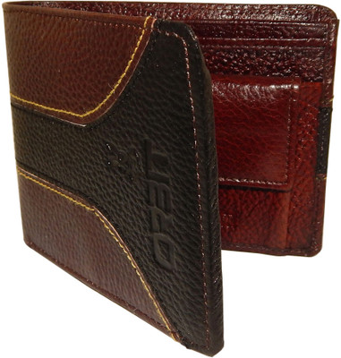 

Orbit Men Khaki, Black Genuine Leather Wallet(5 Card Slots), Black;khaki