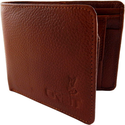 

Orbit Men Tan Genuine Leather Wallet(8 Card Slots)