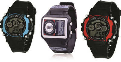 

Skylofts LED Digital Mens & Boys Sports Watches- Wrist Watch ( Pack of 3) Watch - For Men & Women