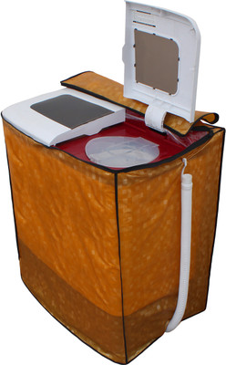 Glassiano Semi-Automatic Washing Machine Cover(Golden)