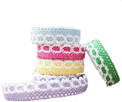

Abaj Colorful Adhesive Cloth Lace Tape Rolls(Set of 6 )