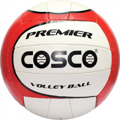 

Cosco Premier Volleyball - Size: 4(Pack of 1, White, Red), Multicolor