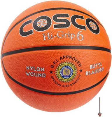 

Cosco Hi-Grip Basketball - Size: 6(Pack of 1, Brown), Orange