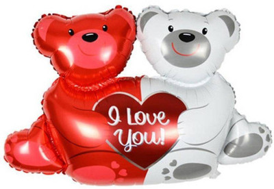 

ROCK THE PARTY Printed DOUBLE TEDDY Balloon(Multicolor, Pack of 1)