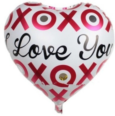

ROCK THE PARTY Printed XOXO Love You Foil Balloon 18'' Balloon(Multicolor, Pack of 1)