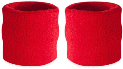 

QUINERGYS Solid Wristband(Pack of 2, Soft red