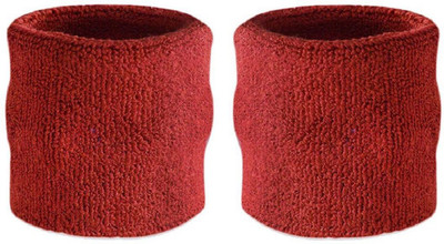 

QUINERGYS Solid Wristband(Pack of 2, Crimson