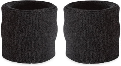 

QUINERGYS Solid Wristband(Pack of 2, Jet black