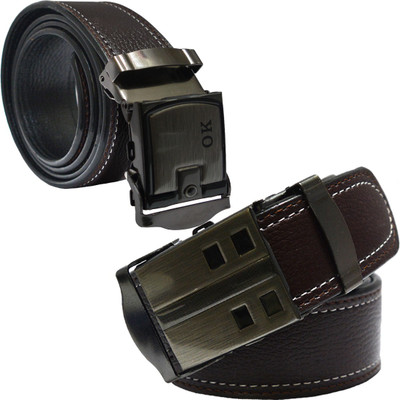 

Sun Shopping Men Formal Brown Synthetic Belt