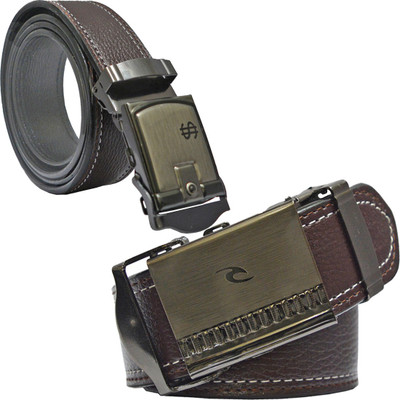 

Sun Shopping Men Formal Brown Synthetic Belt