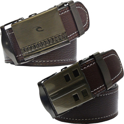 

Sun Shopping Men Formal Brown Synthetic Belt