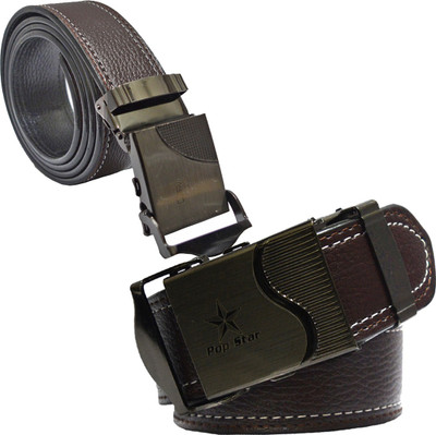 

Sun Shopping Men Formal Brown Synthetic Belt