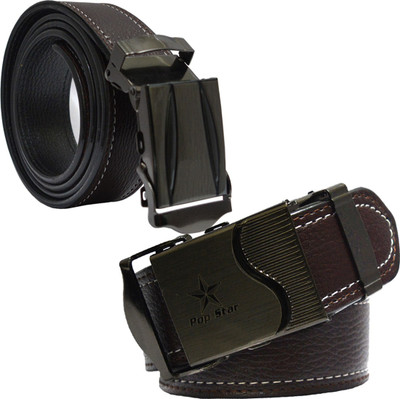

Sun Shopping Men Formal Brown Synthetic Belt