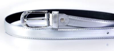 

Nayanth Collections Women Silver Genuine Leather Belt
