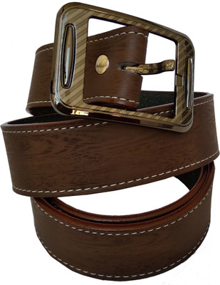 Good Life Stuff Men Casual, Party, Formal, Evening Brown Artificial Leather Belt