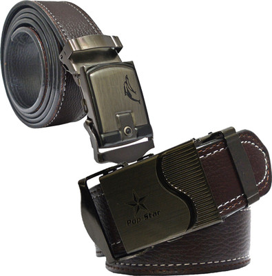 

Sun Shopping Men Formal Brown Synthetic Belt