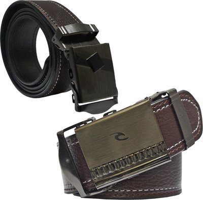 

Sun Shopping Men Formal Brown Synthetic Belt