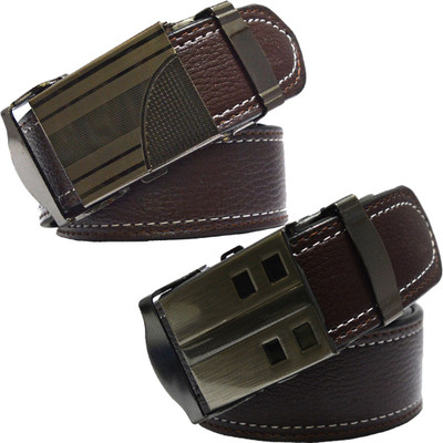 

Sun Shopping Men Formal Brown Synthetic Belt