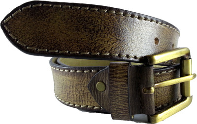 

Sefano Men Casual, Party, Evening Brown Genuine Leather Belt, Antique green