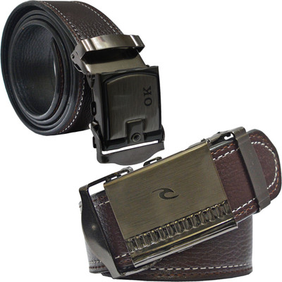 

Sun Shopping Men Formal Brown Synthetic Belt