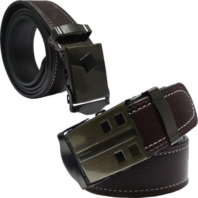 

Sun Shopping Men Formal Brown Synthetic Belt