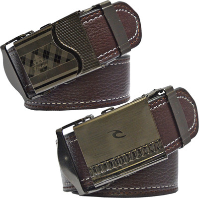 

Sun Shopping Men Formal Brown Synthetic Belt