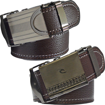 

Sun Shopping Men Formal Brown Synthetic Belt