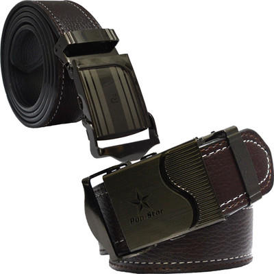 

Sun Shopping Men Formal Brown Synthetic Belt