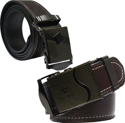 

Sun Shopping Men Formal Brown Synthetic Belt