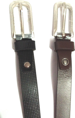 

ARIZIC Girls Casual, Formal, Party Black, Brown Genuine Leather Belt
